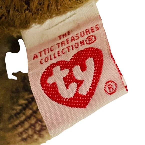 TY Attic Treasures Hogan the Kangaroo Bunny Plush With Hat & Vest Brown 10" - Picture 3 of 10